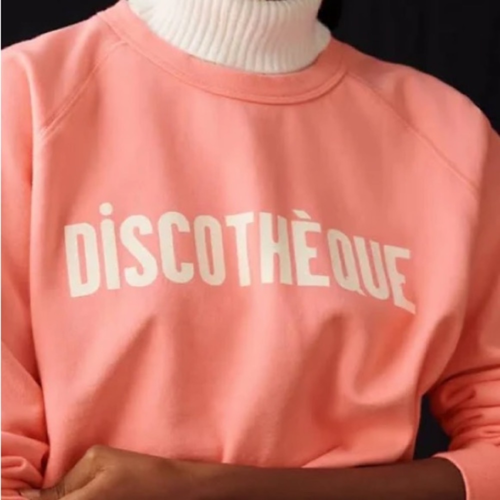 Clare V “discotheque” sweatshirt - size small